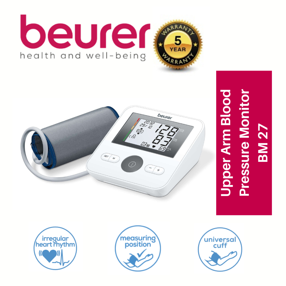 [EXTRA 5 OFF] Beurer Upper Arm Blood Pressure Monitor BM27 (5 YEARS