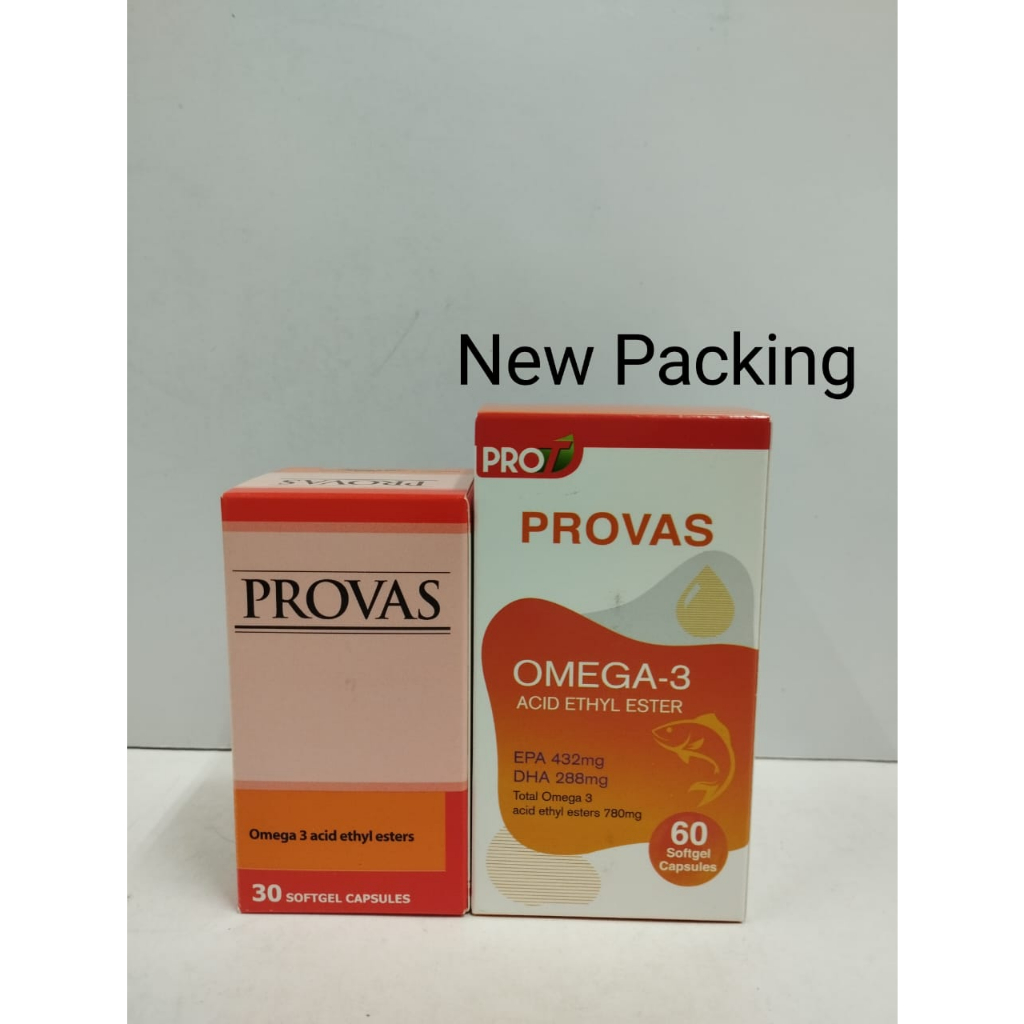 Provas Omega 3 Acid Ethyl Esters (30 Softgel Capsules / 60 Softgel