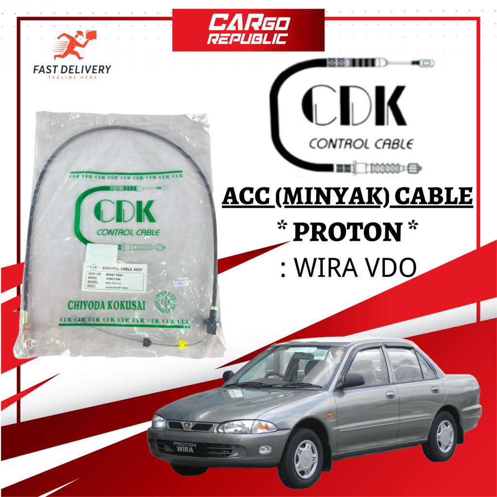Proton Wira Vdo Acc Elerator Cable (Minyak Cable) (Acc Cable) 100% ...