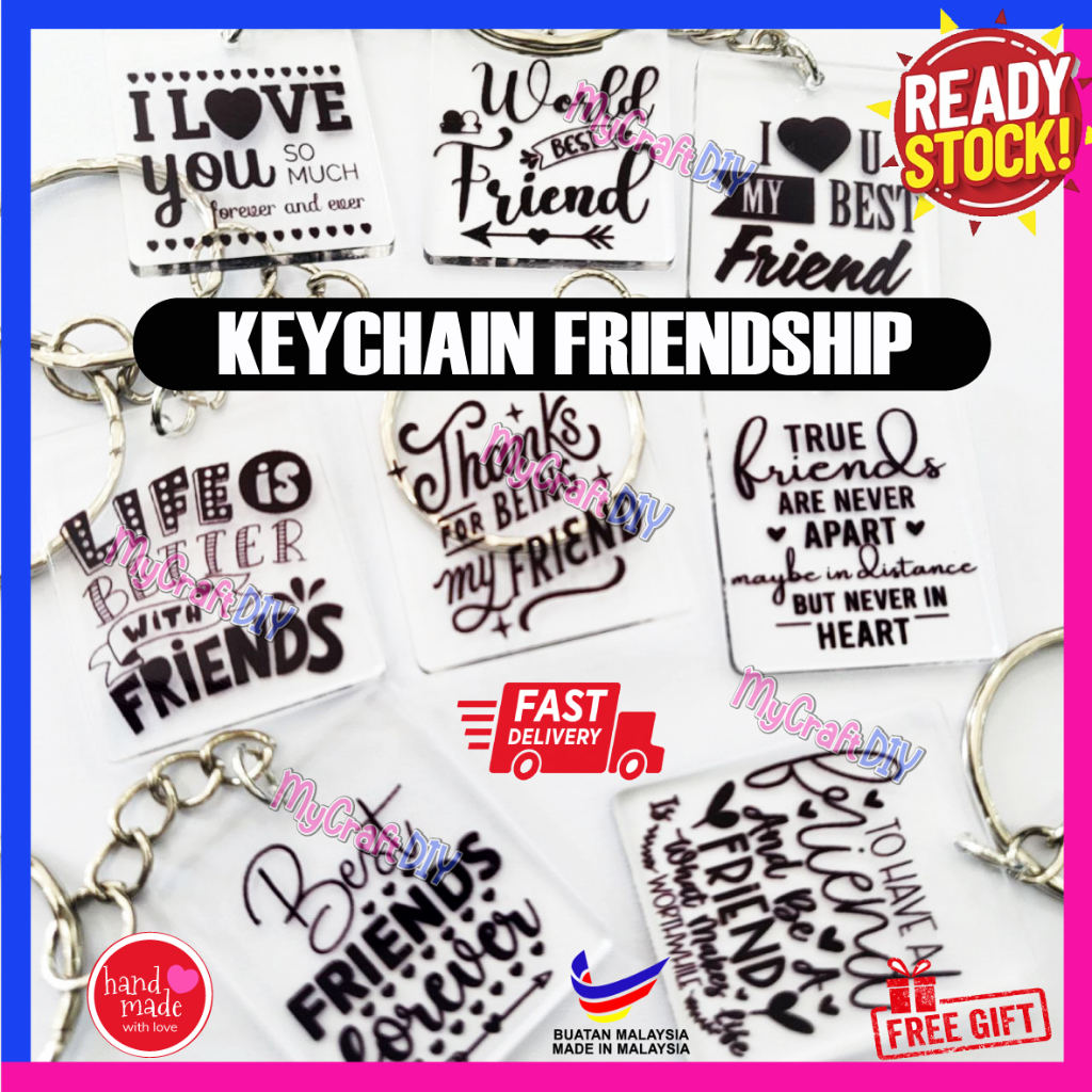 Keychain Hadiah Key Chain Farewell Gift For Friend Murah Acrylic Untuk ...