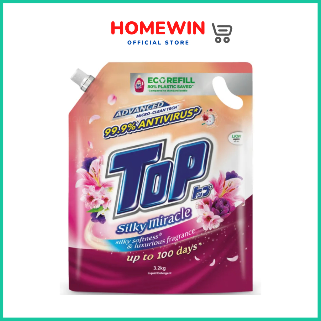 Top Liquid Detergent Silky Miracle (3.2kg Refill) Shopee Malaysia