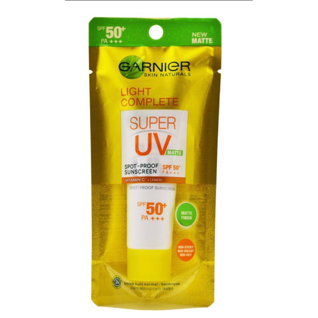 Garnier Bright Complete Super UV Matte Sunscreen 15ml (exp 10-2025 ...