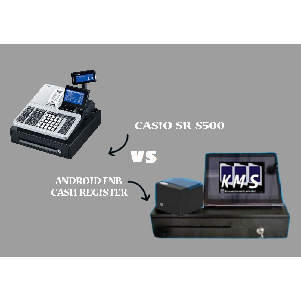 Casio SR S500 Electronic Cash Register Machine Cashier Mesin Support Bluetooth Connection