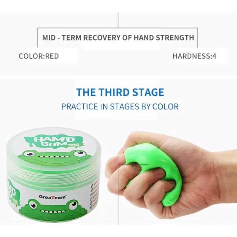 BOLEH Therapy Putty 50 Gram, Finger Exercise, Fine Motor Skill Training ...