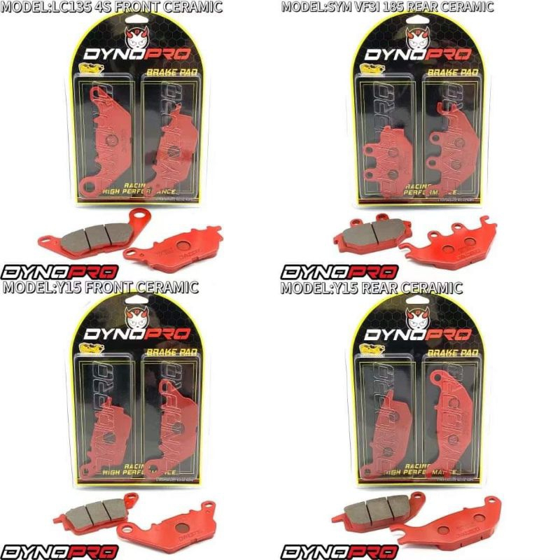 DYNOPRO RCB SSERIES CALIPER BRAKE PAD & DYNOPRO BRAKE PAD Y15ZR RS150