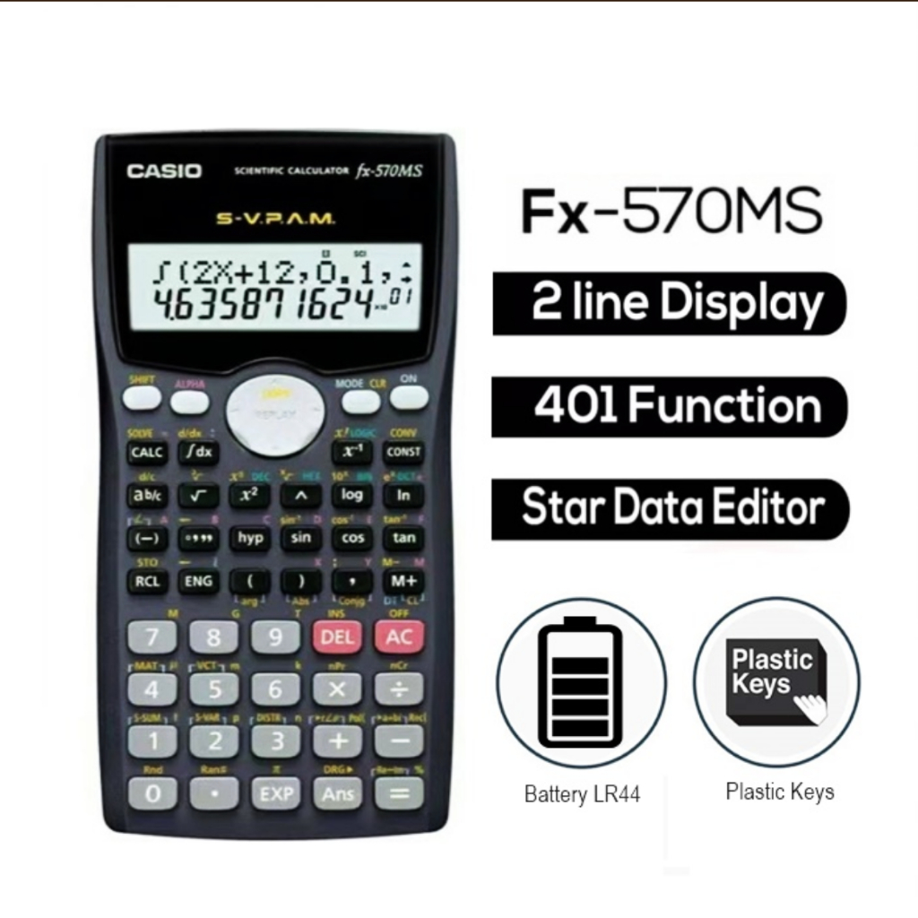 Casio Scientific Calculator (FX570MS Model) Shopee Malaysia