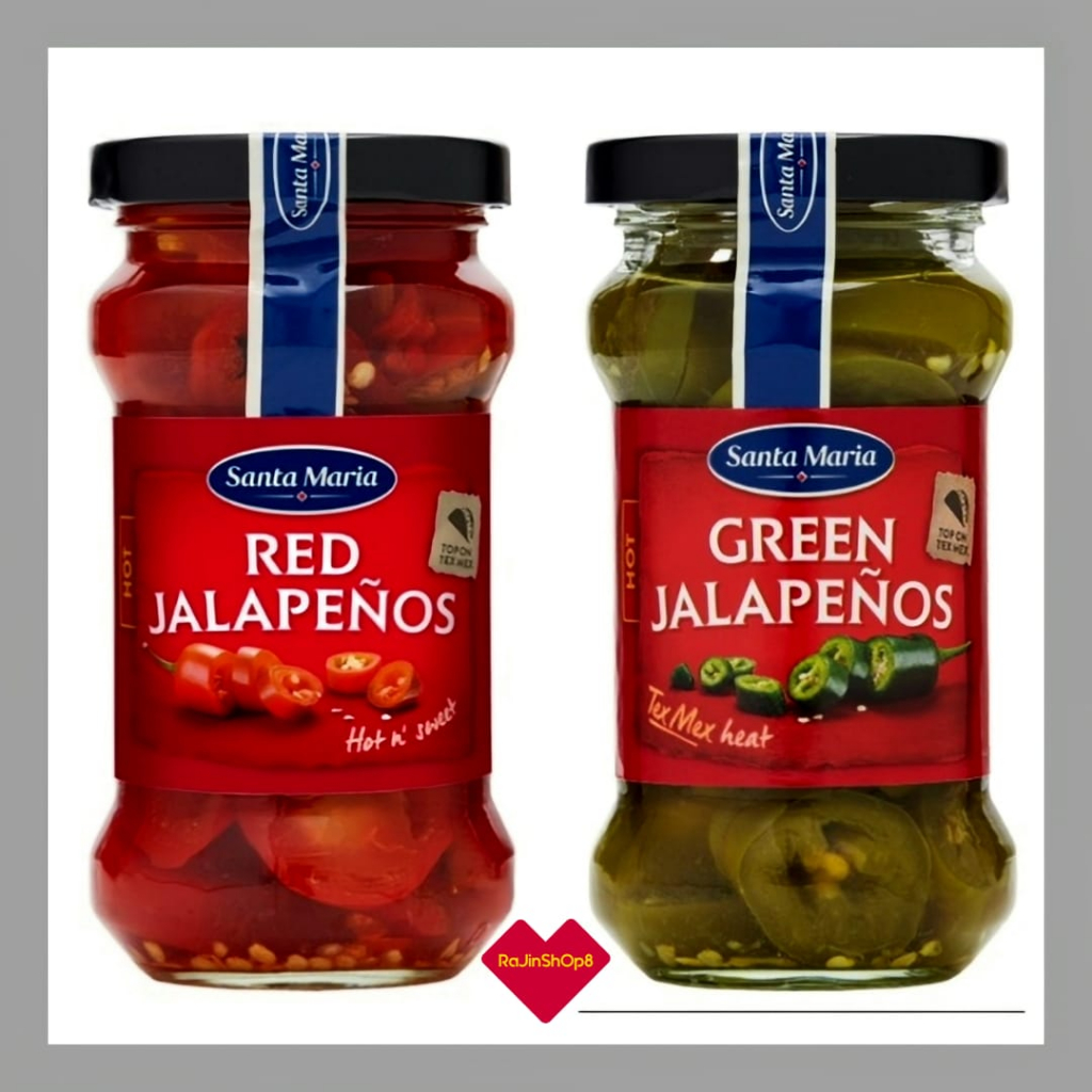 SANTA MARIA Jalapenos Peppers Red Jalapenos / Green Jalapenos , 200g