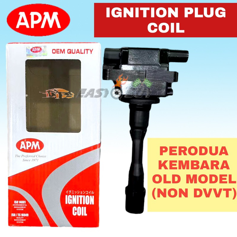 100 ORIGINAL APM IGNITION PLUG COIL 3PIN PERODUA KEMBARA OLD