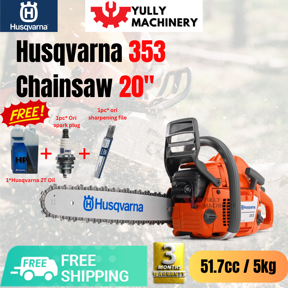 HUSQVARNA 353 Chainsaw Professional 53cc Chainsaw With High Cutting