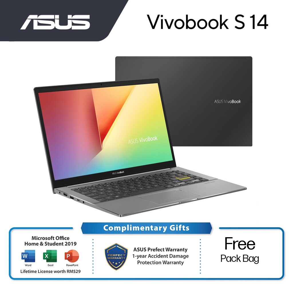 Asus Vivobook 14s M433i Aeb004ts Laptop R7 4700u8gb Ram512gb Ssd14 Fhdms Office2 Yrs 3324