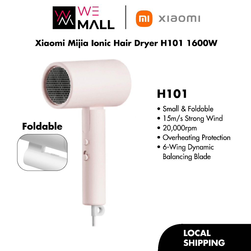 Xiaomi Mijia Ionic Hair Dryer H101 1600W CMJ04LXP/CMJ04LXW | Shopee ...