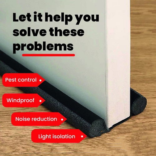 Door Gap Bottom Seal Rubber Strip AntiTheft Door Bedroom Door Gap