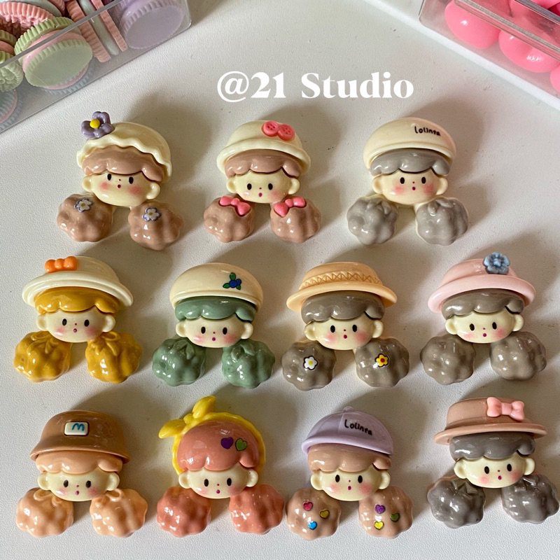 Cute Molinta Miss Creativity Big Charms DIY Resin Accessories ...