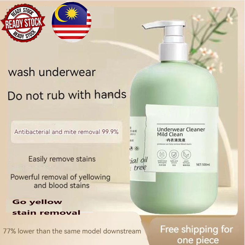 Clean antibacterial underwear detergent to remove yellow blood stains