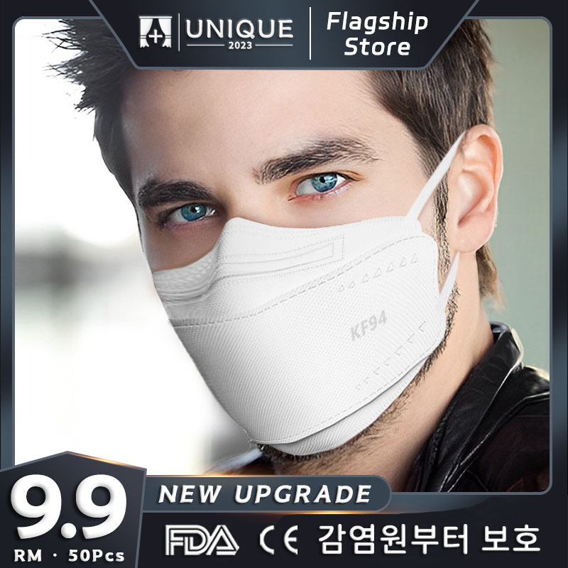 50Pcs KF94 Face Mask KF94 Mask Premium Quality 4 ply Face Mask Korean ...