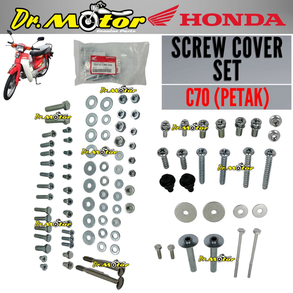 Honda Gbo Gbo J C Petak Body Cover Screw Skru Skrew Caver Set Complete Full Coverset Good