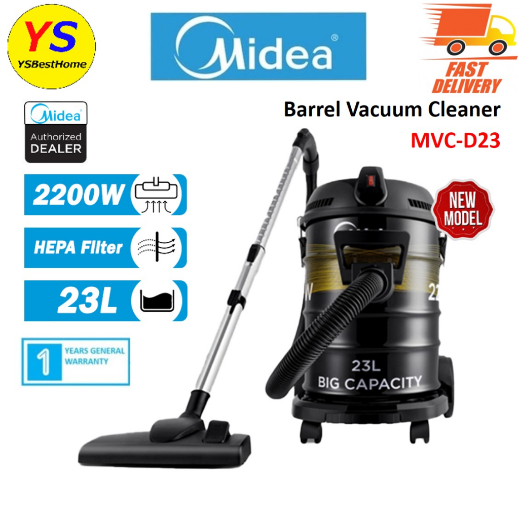MIDEA VACUUM CLEANER MVCD23 (23L/2200W) 2 IN 1 TANK TYPE Shopee Malaysia