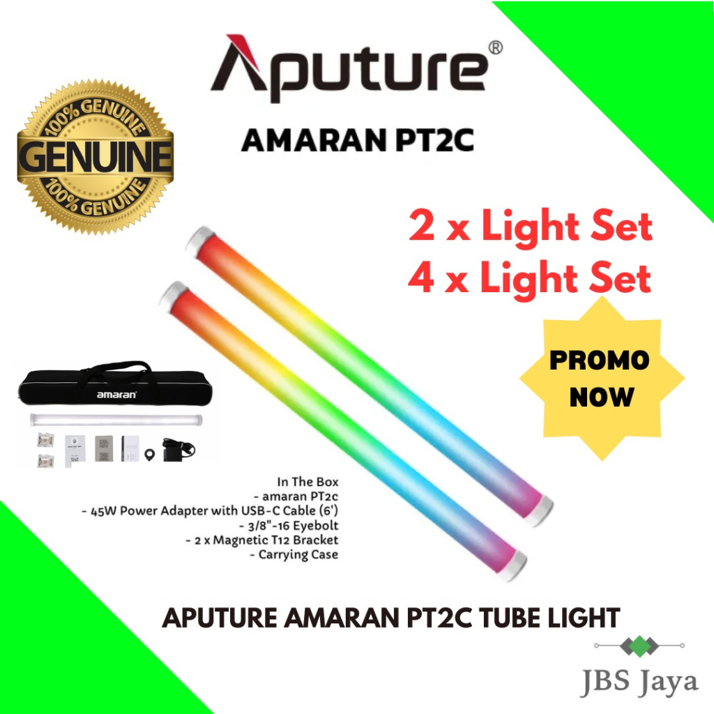 Aputure Amaran PT2c RGB LED Pixel Tube Light | Shopee Malaysia