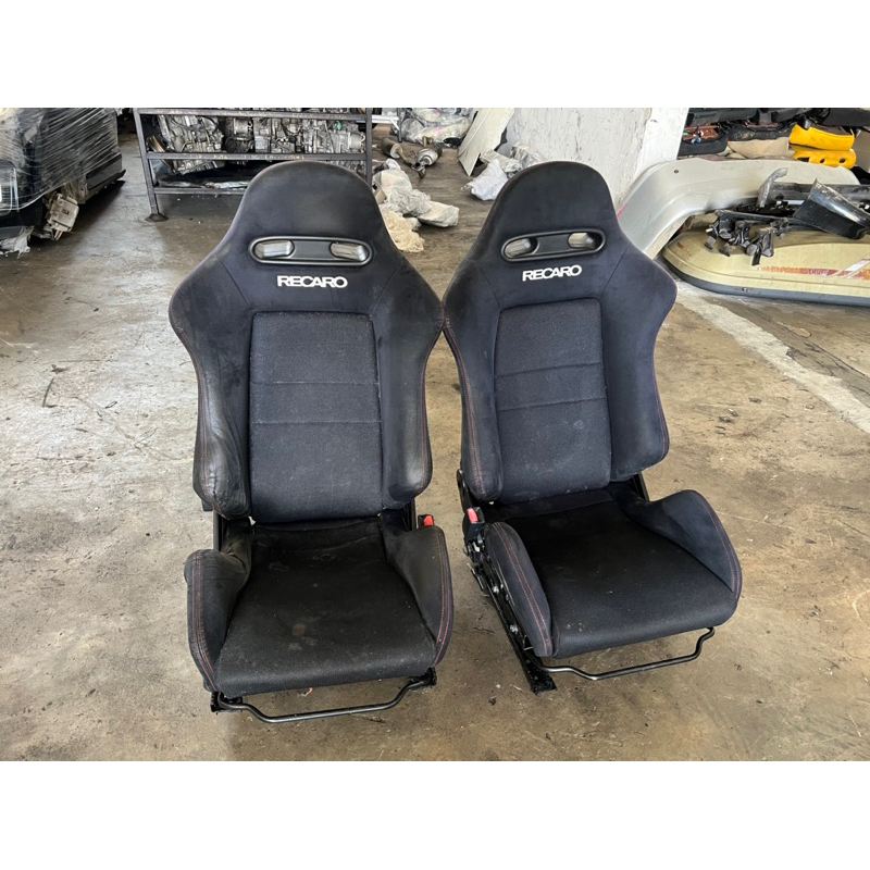 Honda Integra DC5 Recaro Seat Semi Full Black Set For EG6 EK9 Civic ...