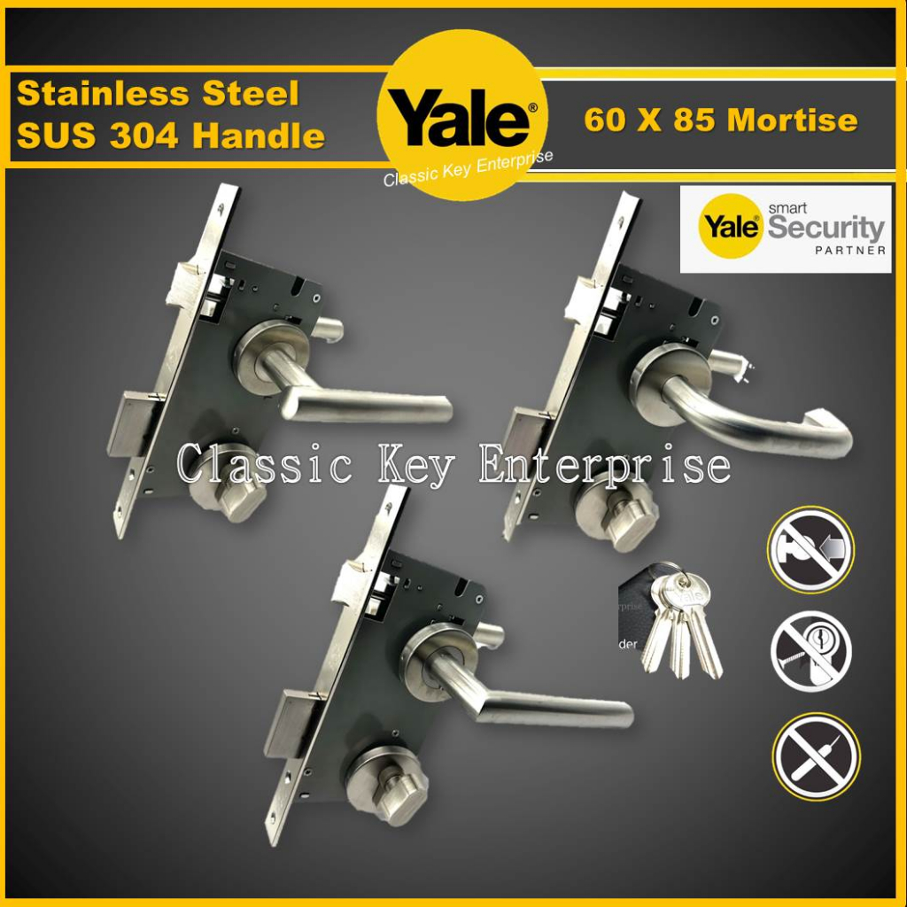 Yale Lever Handle Mortise Lock set YTL080 / YTL010 / SN001 Thumbturn