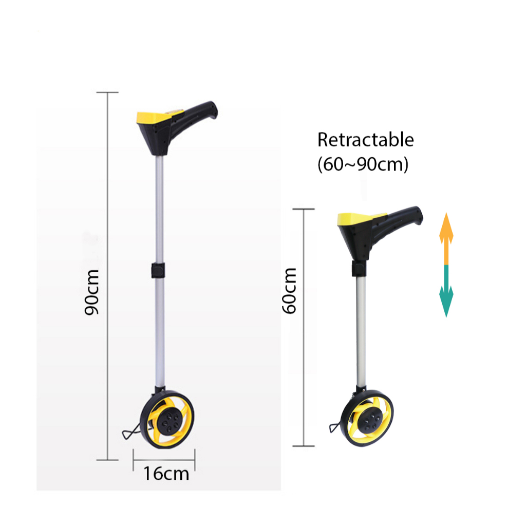 Digital Distance Measuring Wheel Roller upto 99Km or 99,999.9m with LCD ...
