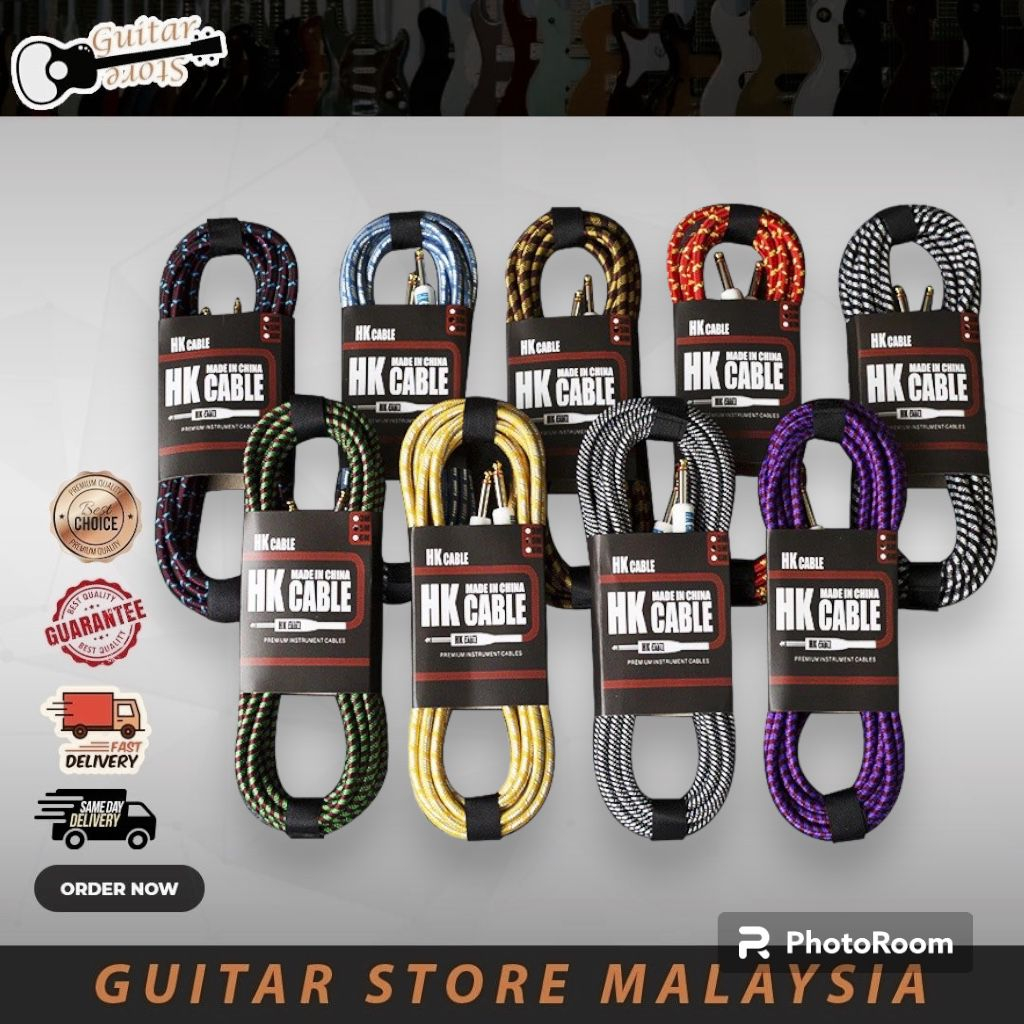 3M / 5M / 10M HK Cable Instrument Cable Guitar Cable Ukulele Cable Bass