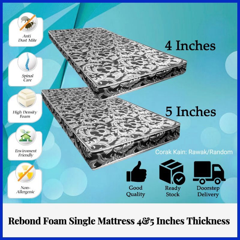 Ready Stock Tilam Single Synthetic Latex /Rebond Foam High Density ...