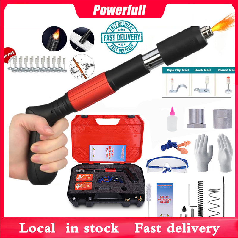 100pcsNails Guns Manual Steel Nail Gun Concrete Wall Steel Rivet Gun ...