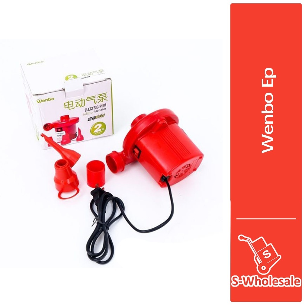 S Wholesale Electric Air Pump Inflate Deflate For Air Car Bed Swimming Pool Bag Mattress 6333