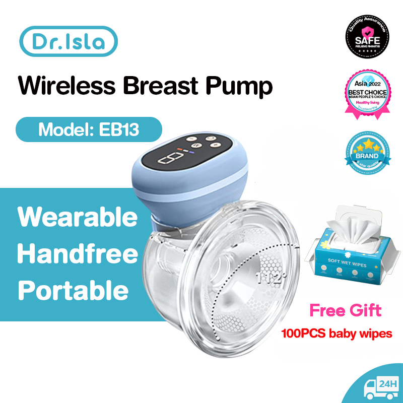 Dr.Isla Wearable Electric Breast Pump Handsfree Wireless Rechargeable