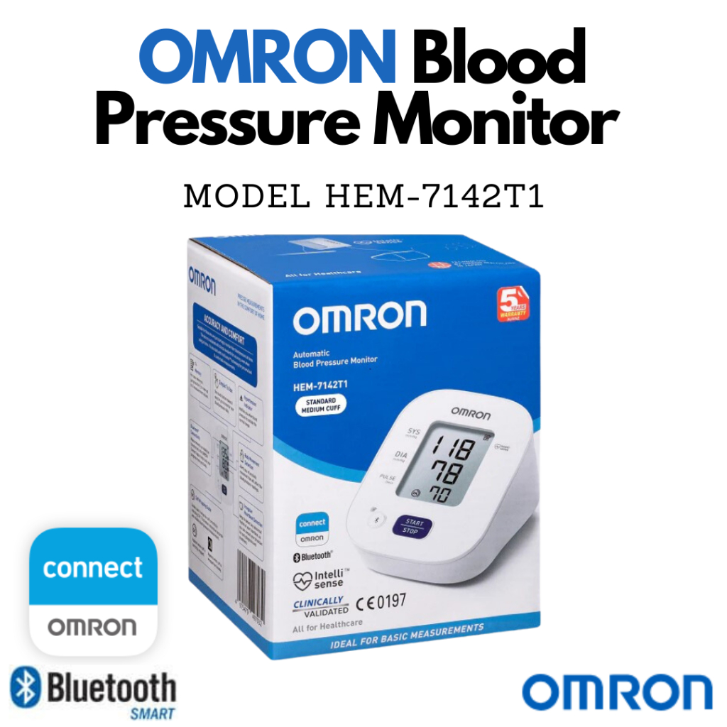 OMRON Upper Arm Blood Pressure Monitor HEM-7142T2 | Shopee Malaysia