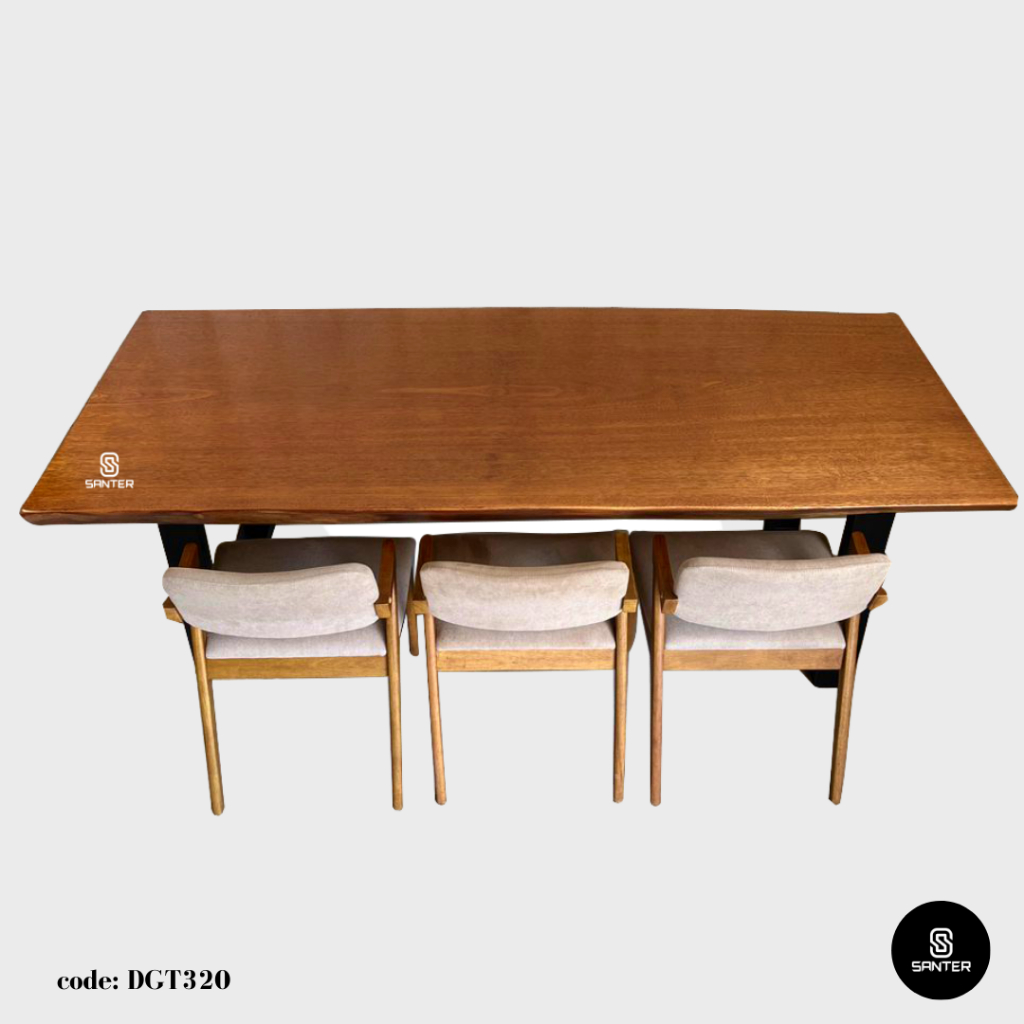 DGT320. Merbau Solid Wood Dining Table / Meeting Table / Tea Table (8 ...