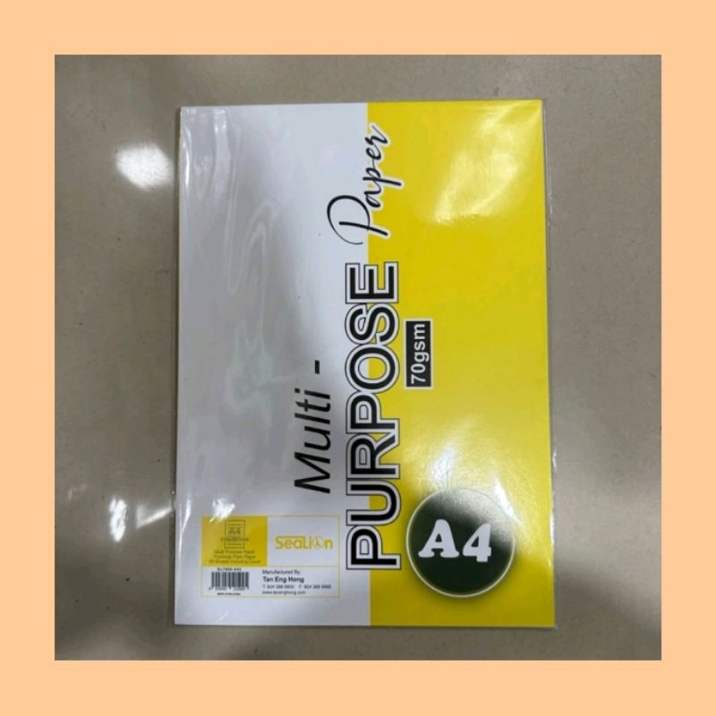 [Ready Stock] HICOOK Sealion A4 Multi-Purpose Paper (40 Sheets / 70gsm ...