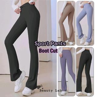 Sexy Dance Women Bootcut Yoga Pants with Pockets High Waist Boot