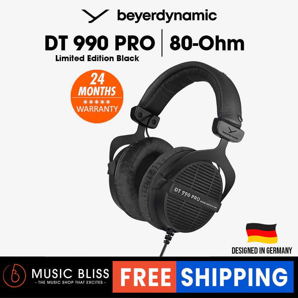 Beyerdynamic DT 990 PRO 80 Ohm Over Ear Studio Headphones Limited Edition. Open Construction DT 990 DT990 DT990PRO