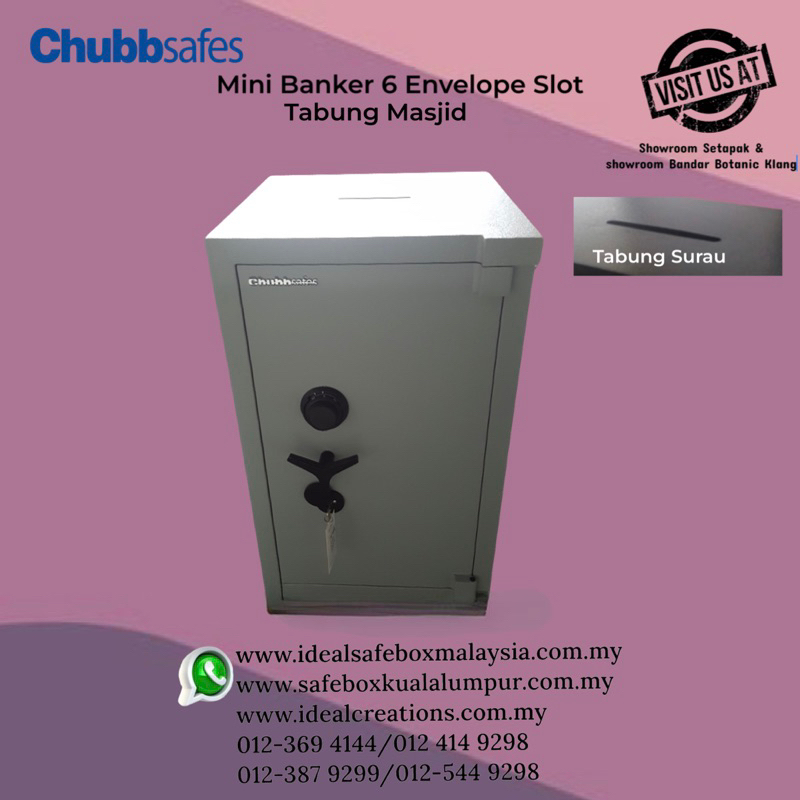 Peti Besi Masjid Chubbsafes Peti Besi Surau chubb Mini Banker size 6 c ...