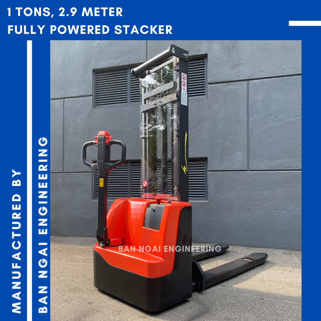 SUPERFORM 1 TON 2.9 METER Fully Powered Stacker Fully Electric Pallet ...