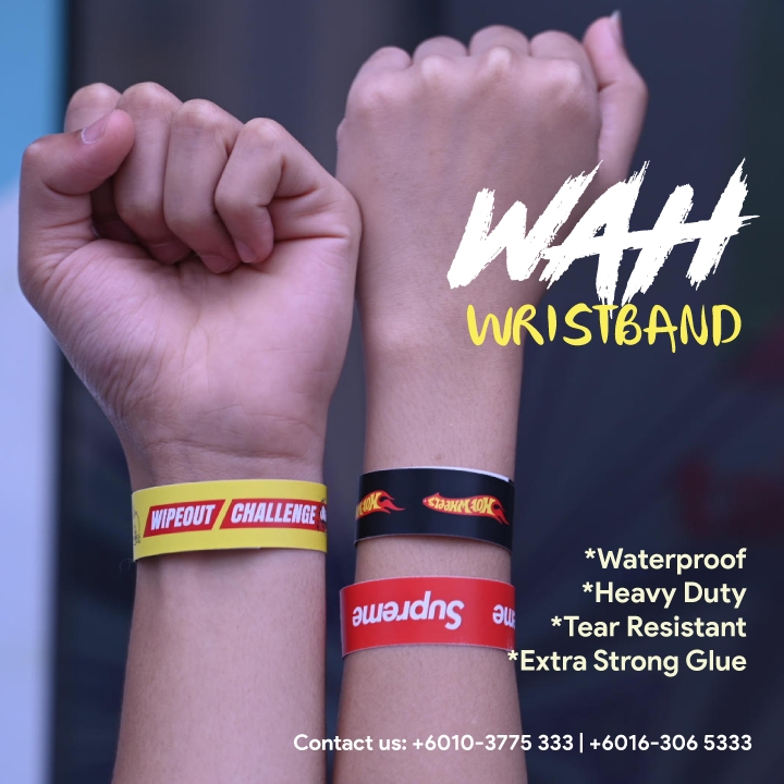 Waterproof wristband extra strong glue Shopee Malaysia