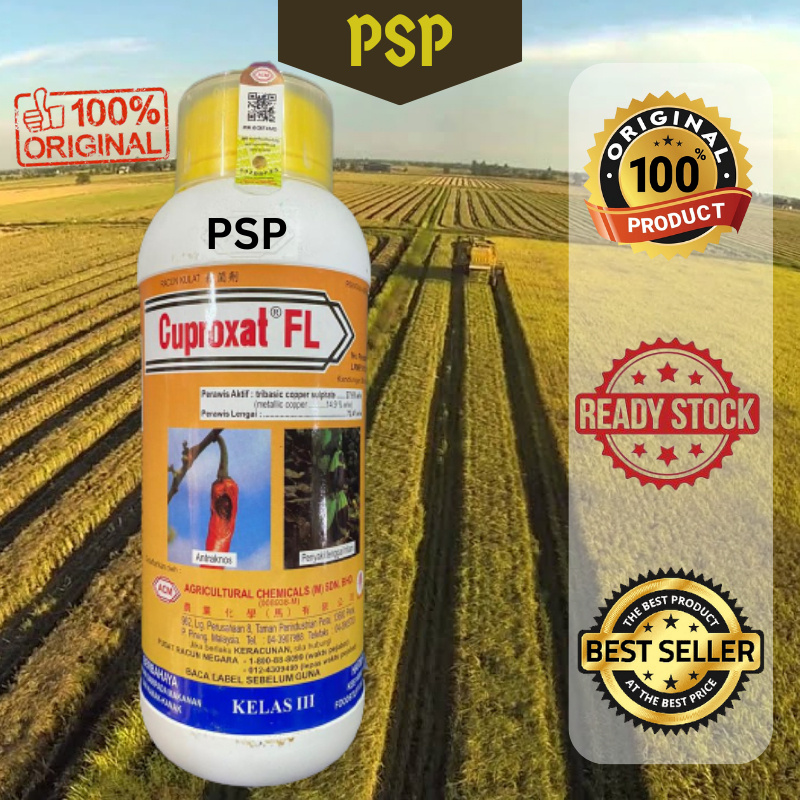 🔥100 ORIGINAL🔥 1L Cuproxat FL ACM Tribasic Copper Sulfate 27.6 Racun