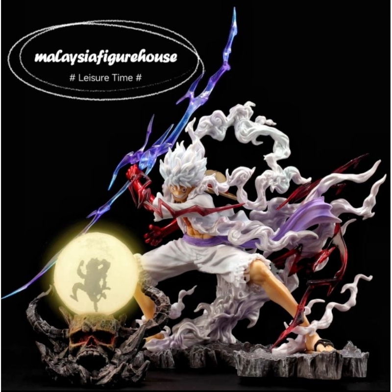 🔥READY STOCK🔥28CM ONE PIECE WINK GEAR 5 SUN GOD LIGHTNING NIKA LUFFY ...