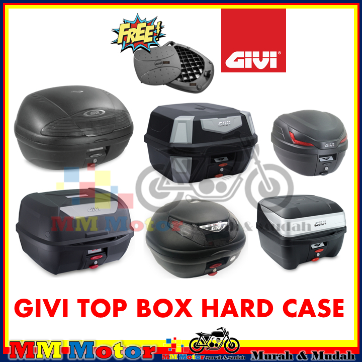 Givi B32N Monolock Top Box 32 Lite Black Silve - BANDED BIKE
