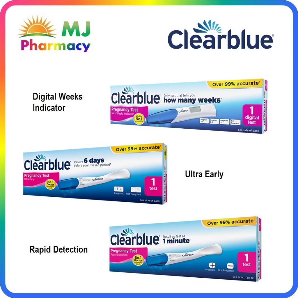 CLEARBLUE PREGNANCY TEST KIT DIGITAL ULTRA EARLY RAPID DETECTION 1