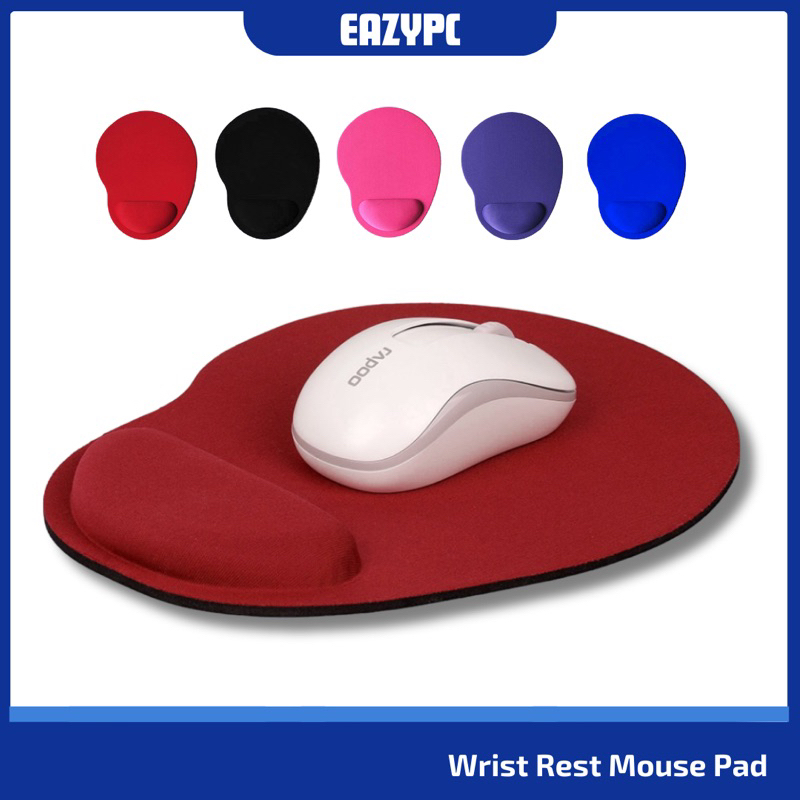 Comfort Mouse Pad With Wrist Rest For Laptop Computer Notebook | Shopee ...