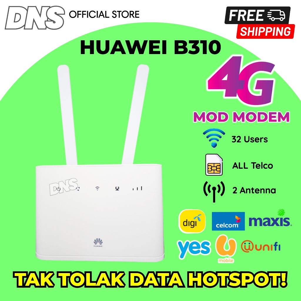 Huawei Modem B310/B315 Modified Unlimited Data Speed Huawei Router 3G