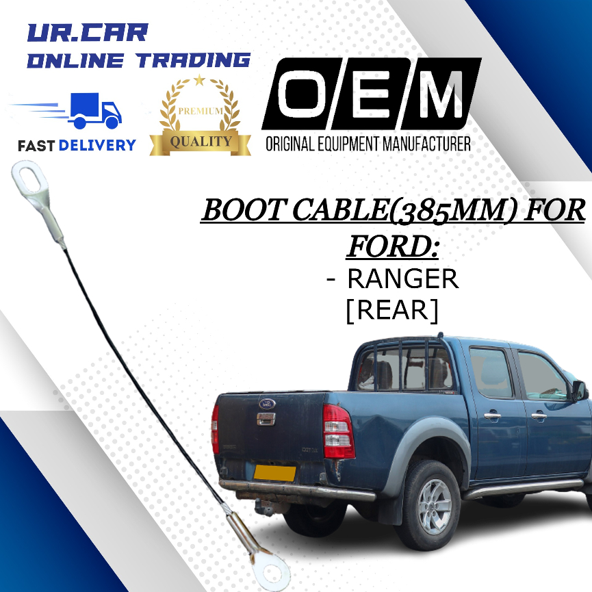 FORD RANGER (OLD MODEL) 385MM REAR (BELAKANG) BOOT CABLE / TAIL GATE ...