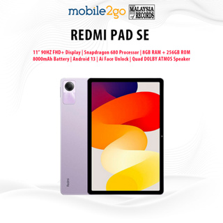 Xiaomi Redmi Pad SE Tablet (8GB RAM + 256GB ROM), Mint Green / Graphite  Gray / Lavender Purple, 1 Year Xiaomi Malaysia Warranty