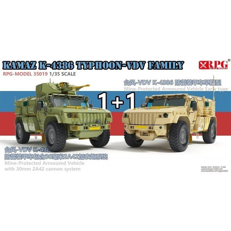 RPG scale model® Kamaz K-4386 Typhoon-VDV (x2) 1:35 | Shopee Malaysia
