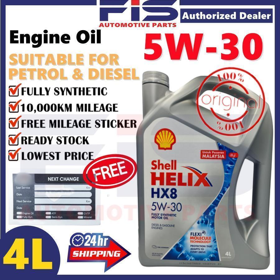 FIS Original Engine Oil Shell Helix 5W30 HX8 SN PLUS/SN Fully Synthetic ...