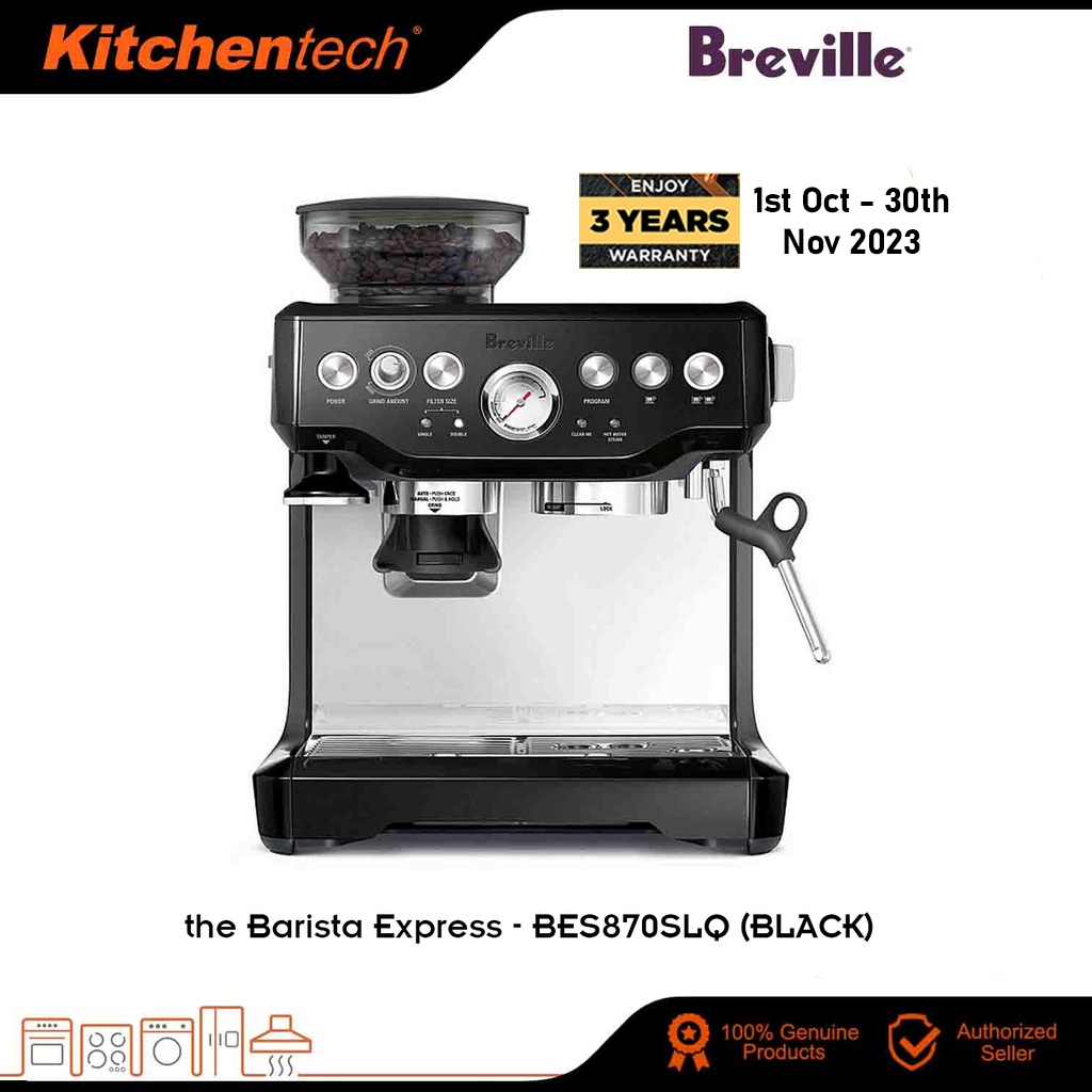 Breville BES870SLQ Barista Express Espresso Coffee Machine Coffee Maker ...