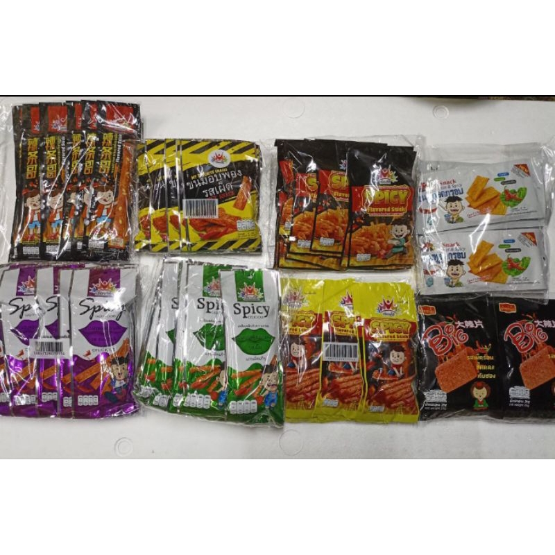 THAILAND SNACK VIRAL/ SPICY FLAVOR STICK 12pcs | Shopee Malaysia